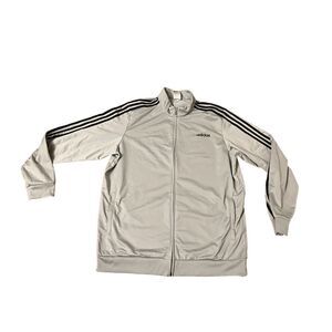 Adidas Gray Mens 2XL Track Jacket in good condition.